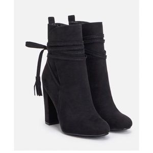 Black Suede Booties